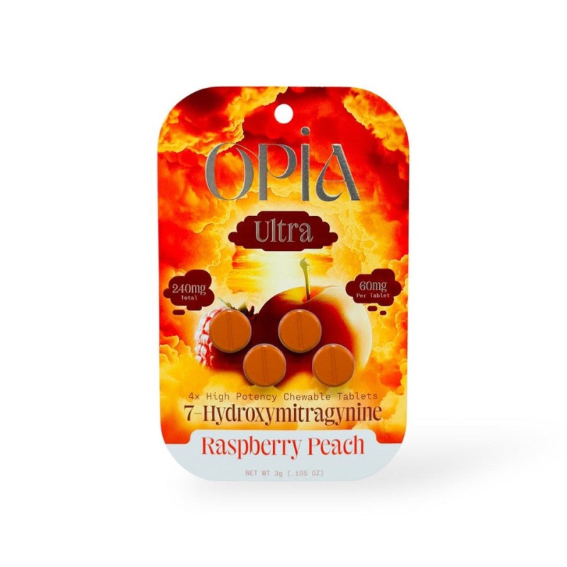 OPIA 7 HYDROXY 10PK OF 4 TAB 60MG RASPBERRY PEACH OPIA 7 HYDROXY 10PK OF 4 TAB 60MG RASPBERRY PEACH