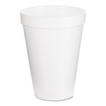 12 OZ PLAIN FOAM CUPS 1000 CT