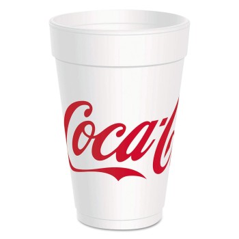 16 OZ COCA COLA IMPRINT FOAM CUPS 300 CT