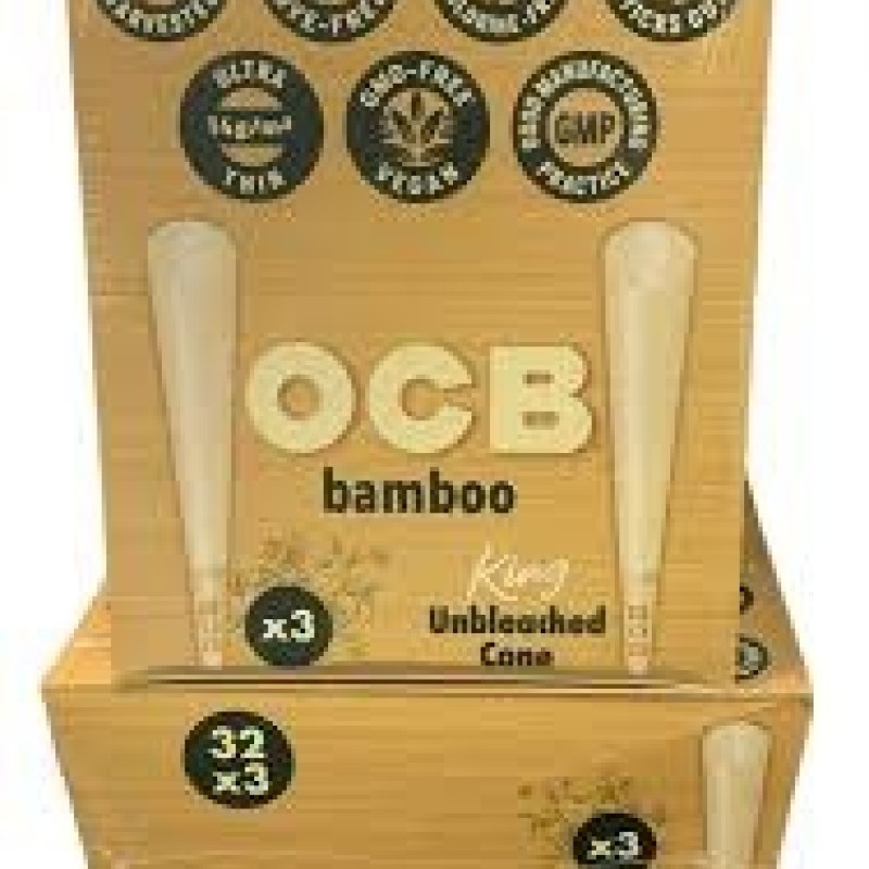 OCB BAMBOO CONES KING 32X3 OCB BAMBOO CONES KING 32X3
