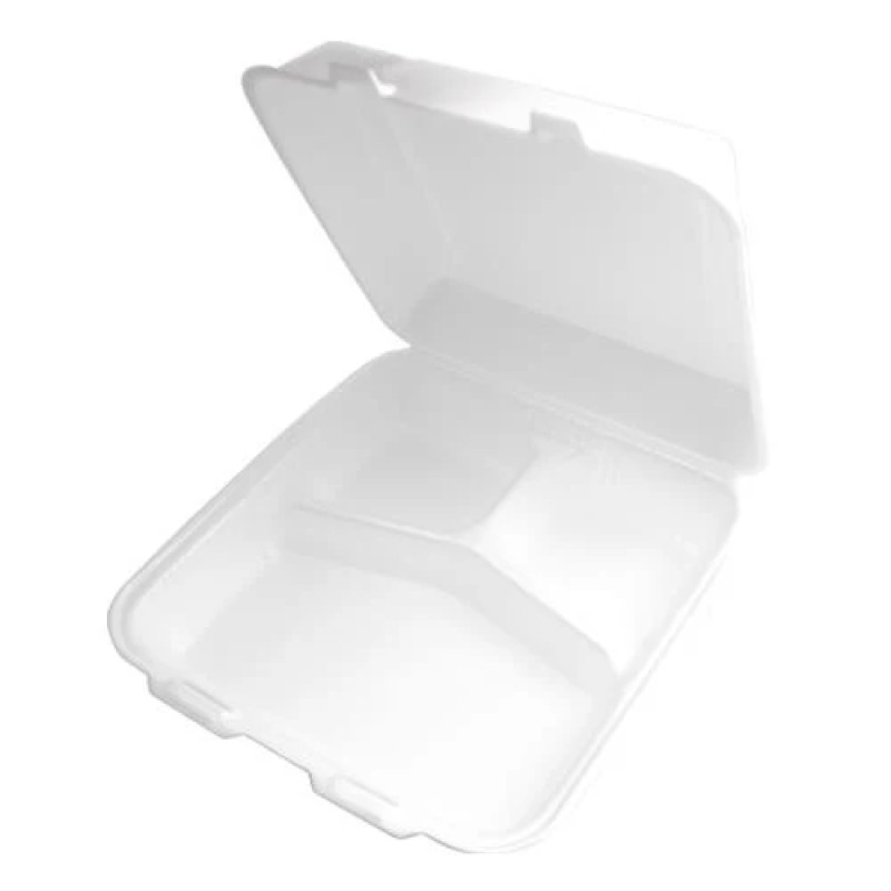 3 COMPART HAPPY FACE 8X8 FOAM CONTAINER 200 CT 3 COMPART HAPPY FACE 8X8 FOAM CONTAINER 200 CT
