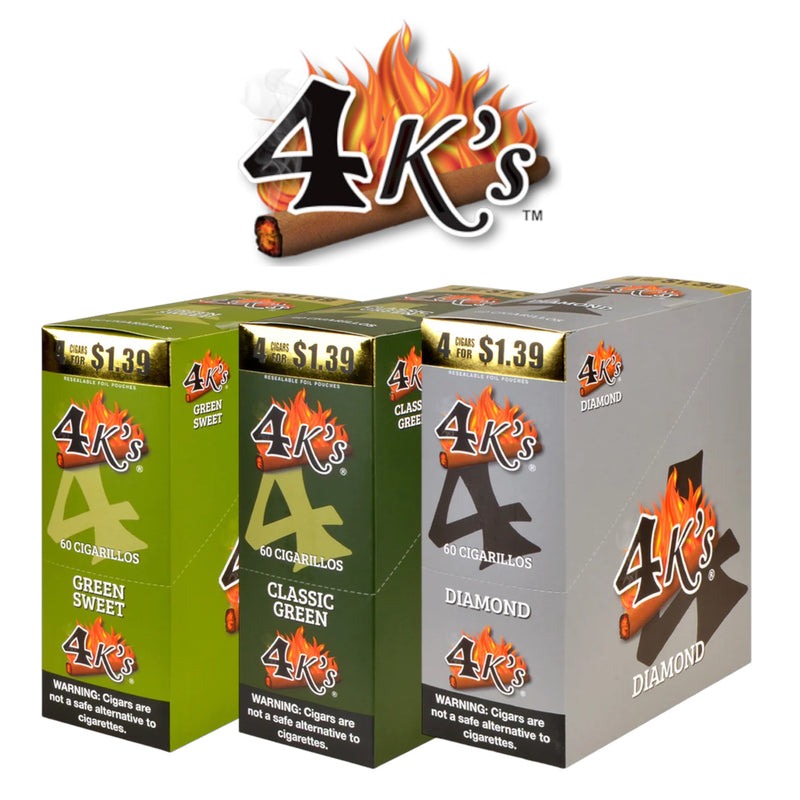 4K 60 cigarillos 4 for 1.19 Classic Green 4K 60 cigarillos 4 for 1.19 Classic Green