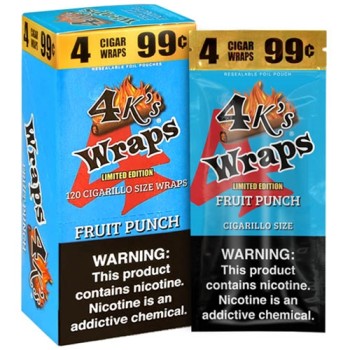 4K WRAPS 4 FOR  .99 FRUIT PUNCH