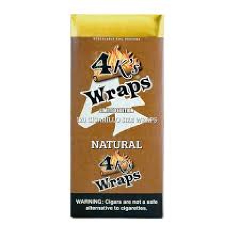 4K WRAPS 4 FOR  .99 NATURAL