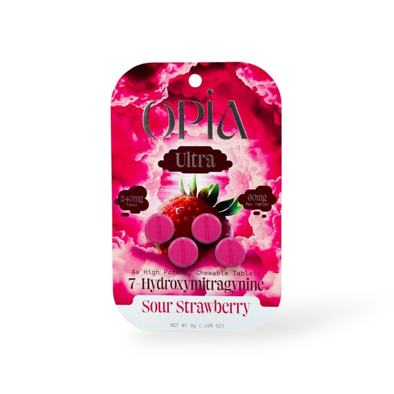 OPIA 7 HYDROXY 10PK OF 4 TAB 60MG SOUR STRAWBERRY OPIA 7 HYDROXY 10PK OF 4 TAB 60MG SOUR STRAWBERRY
