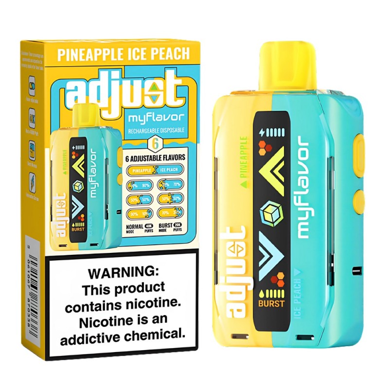 ADJUST MY FLAVOR PINEAPPLE ICE PEACH 40000 ADJUST MY FLAVOR PINEAPPLE ICE PEACH 40000