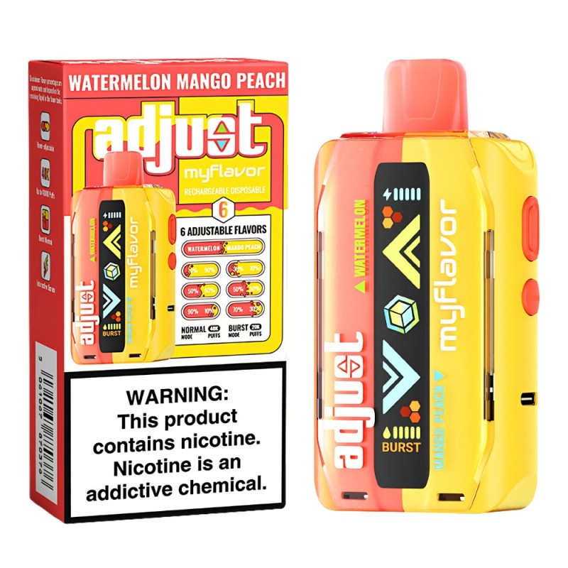 ADJUST MY FLAVOR WATERMELON MANGO PEACH 40000 ADJUST MY FLAVOR WATERMELON MANGO PEACH 40000