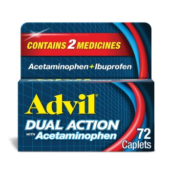 ADVIL DUAL ACTION WITH ACETAMINOPHEN 50CT / 2PACK