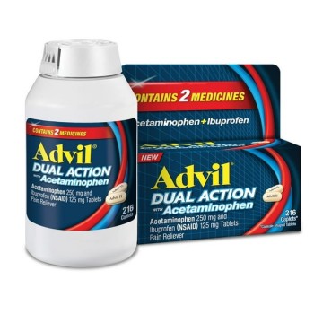 ADVIL DUAL ACTION WITH ACETAMINOPHEN 25CT / 2PACK