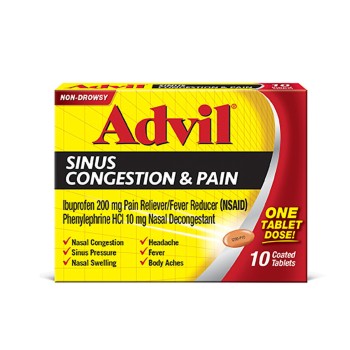 ADVIL SINUS CONGESTION & PAIN 50CT / 1PACK