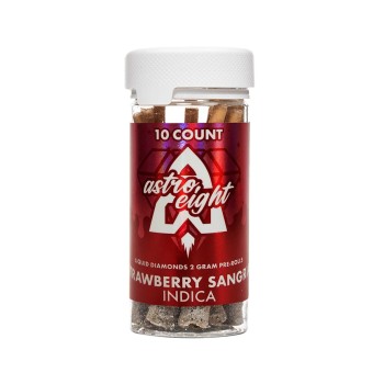 ASTRO EIGHT 10 CT 2GM PRE ROLLS INDICA STRAWBERRY SANGRIA