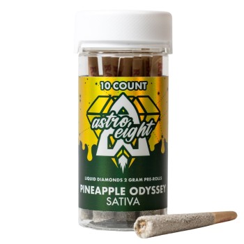 ASTRO EIGHT 10 CT 2GM PRE ROLLS SATIVA PINEAPPLE ODYSSEY