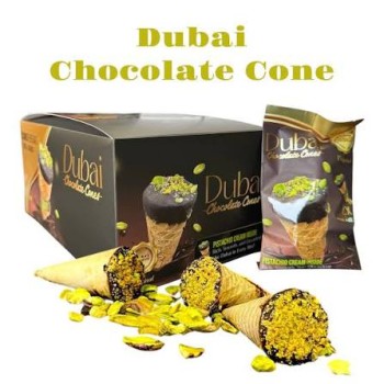 AWESOME DUBAI CONE CHOCOLATE 3PK
