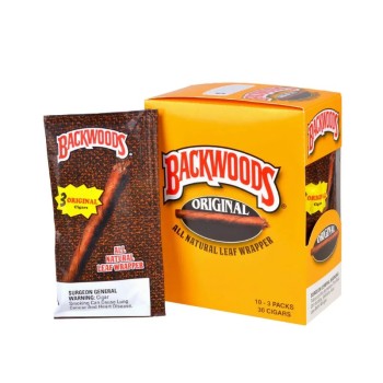 BACKWOODS 10PK OF 3 CIGARS ORIGINAL