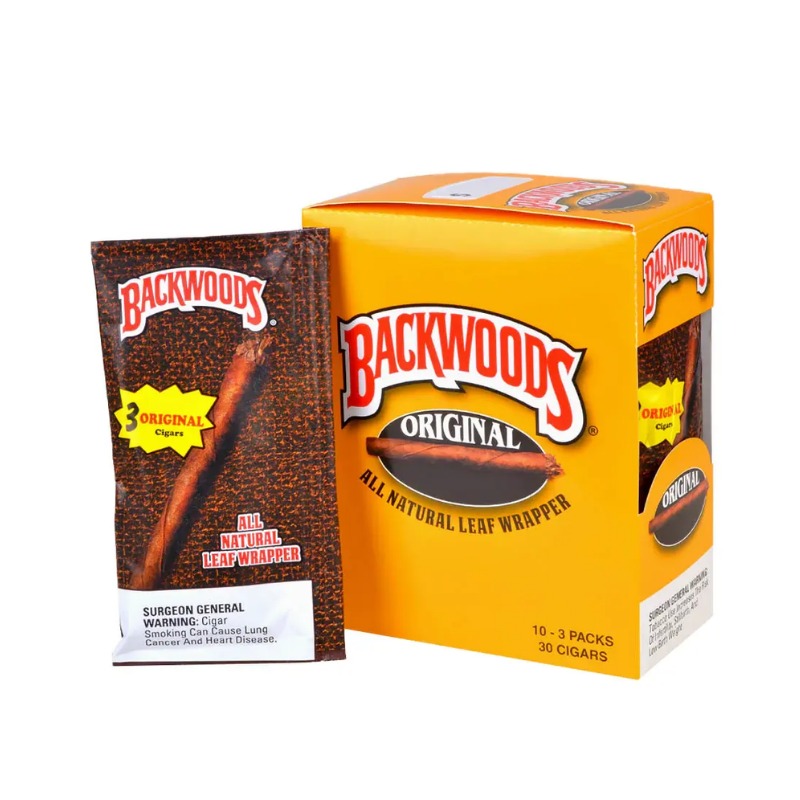 BACKWOODS 10PK OF 3 CIGARS ORIGINAL BACKWOODS 10PK OF 3 CIGARS ORIGINAL