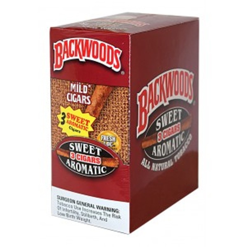 BACKWOODS 10PK OF 3 CIGARS SWEET AROMATIC BACKWOODS 10PK OF 3 CIGARS SWEET AROMATIC