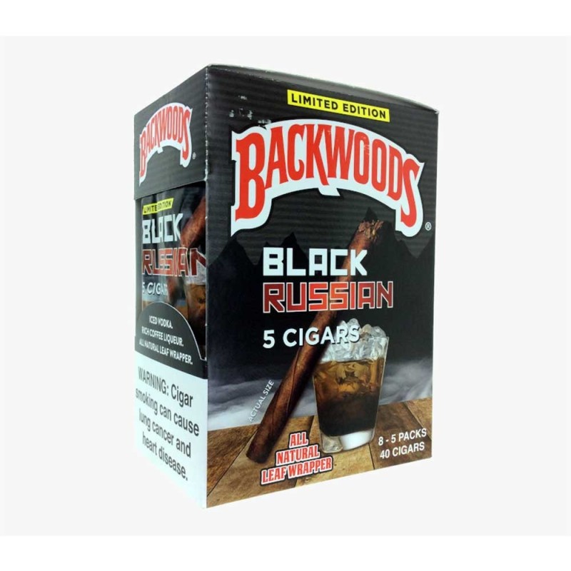BACKWOODS 24PK OF 1 CIGARS BLACK RUSSIAN BACKWOODS 24PK OF 1 CIGARS BLACK RUSSIAN