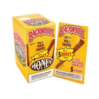BACKWOODS 8PK OF 5 CIGARS HONEY BOURBON