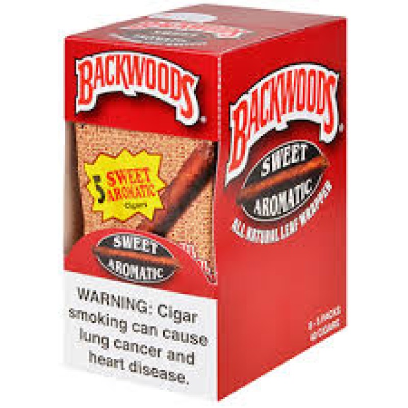 BACKWOODS 8PK OF 5 CIGARS SWEET AROMATIC BACKWOODS 8PK OF 5 CIGARS SWEET AROMATIC