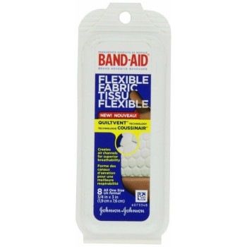 BAND AID FLEXIBLE FABRIC 12PK OF 8