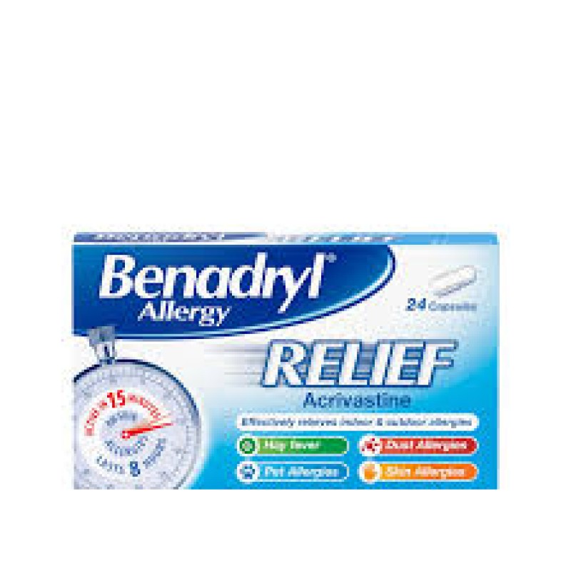 BENADRYL ALLERGY 20 PACK OF 2 TAB BENADRYL ALLERGY 20 PACK OF 2 TAB
