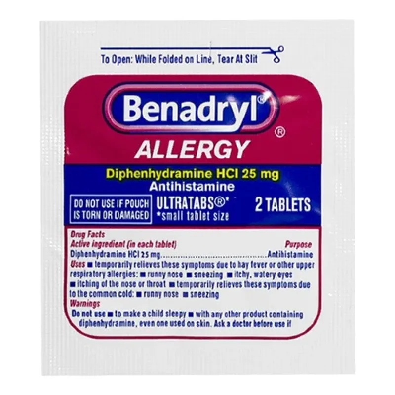 BENADRYL ALLERGY 60 PACK OF 2 TAB