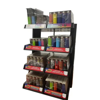 BIC LIGHTER DISPLAY 8 TIER WITH LIGHTERS