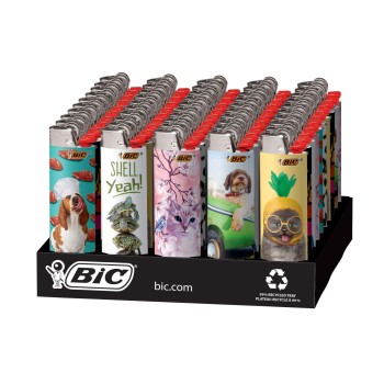BIC LIGHTERS ANIMAL 50CT LARGE
