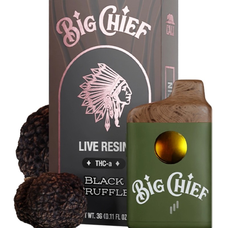 BIG CHIEF LIVE RESIN BLACK TRUFFLE THC A 3 GM BIG CHIEF LIVE RESIN BLACK TRUFFLE THC A 3 GM