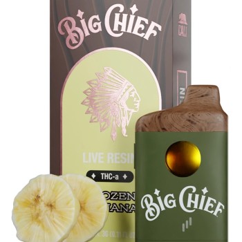 BIG CHIEF LIVE RESIN THC A 3 GM FROZEN BANANA