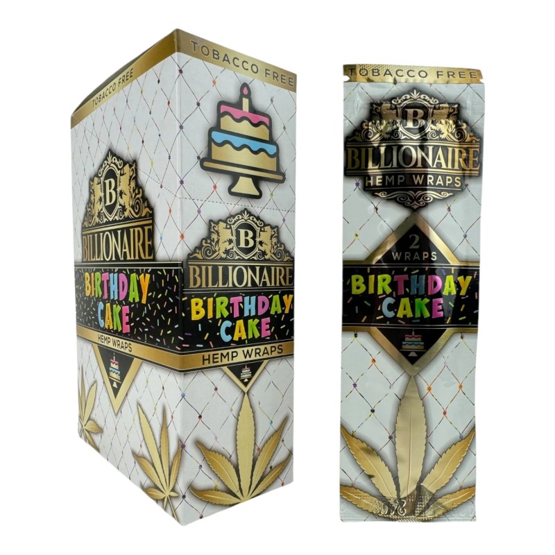 BILLIONAIRE HEMP WRAPS BIRTHDAY CAKE BILLIONAIRE HEMP WRAPS BIRTHDAY CAKE