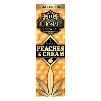 BILLIONAIRE HEMP WRAPS PEACHES & CREAM BILLIONAIRE HEMP WRAPS PEACHES & CREAM