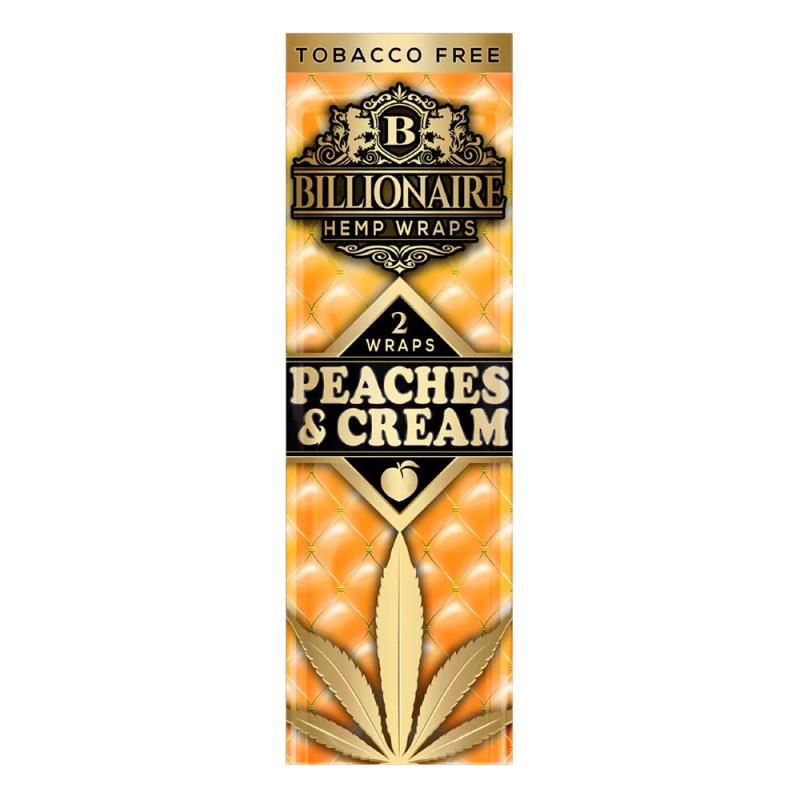 BILLIONAIRE HEMP WRAPS PEACHES & CREAM BILLIONAIRE HEMP WRAPS PEACHES & CREAM