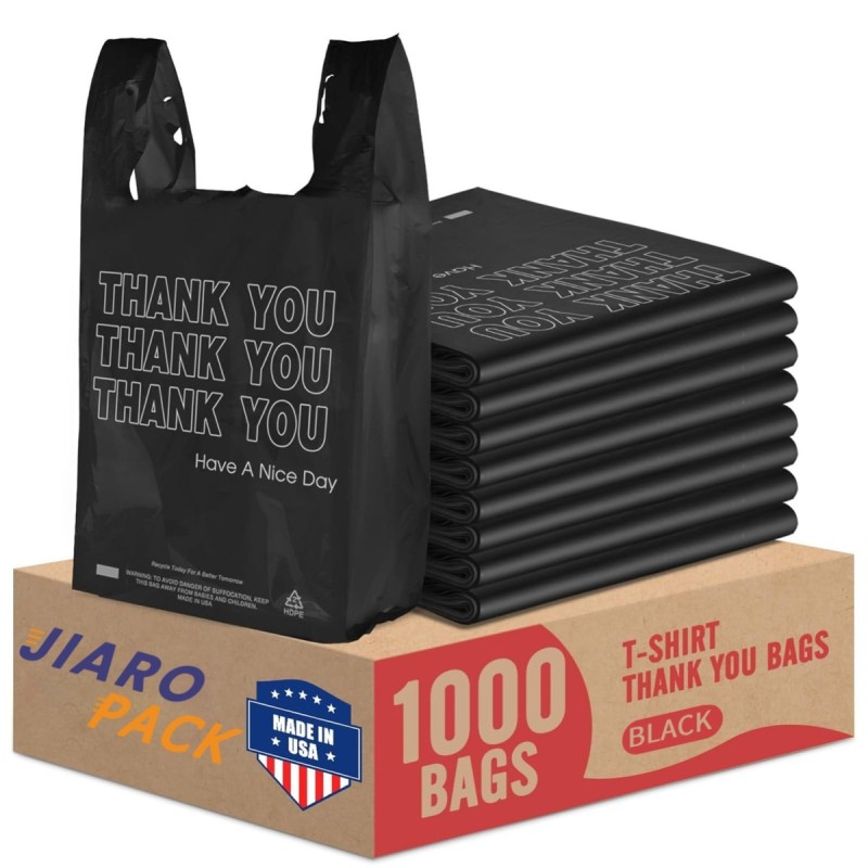 BLACK 1000 CT THANK YOU SMALL BAG BLACK 1000 CT THANK YOU SMALL BAG