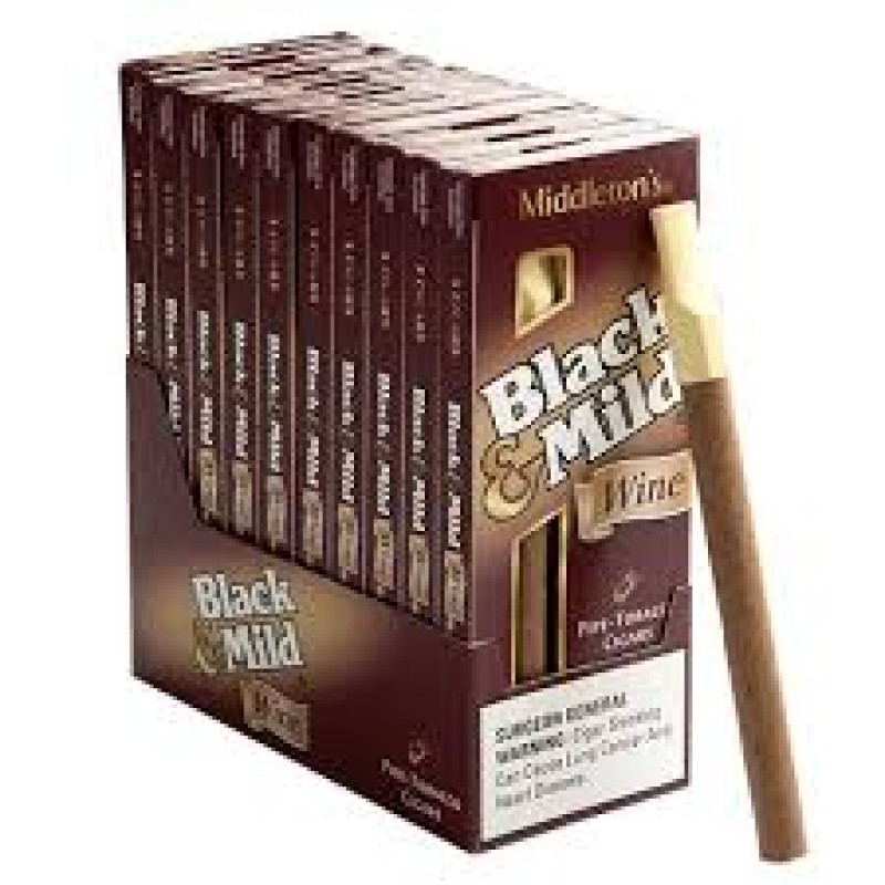 BLACK & MILD CIGARS 10PK /5 WINE BLACK & MILD CIGARS 10PK /5 WINE