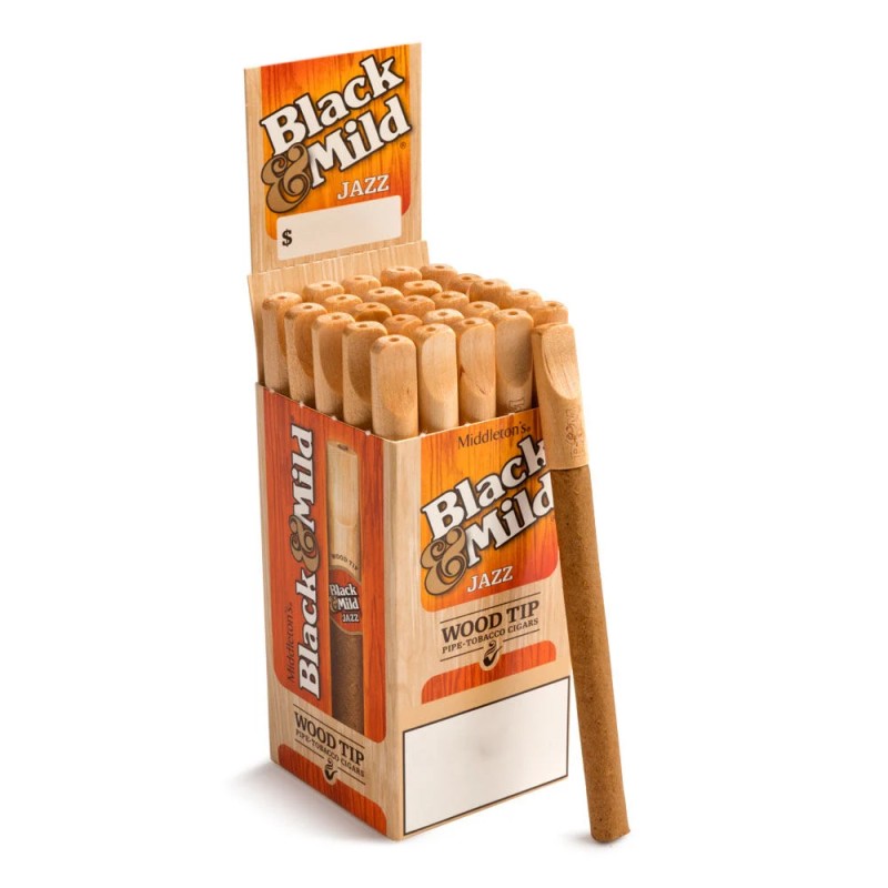 BLACK & MILD CIGARS 25 PLASTIC TIP JAZZ BLACK & MILD CIGARS 25 PLASTIC TIP JAZZ