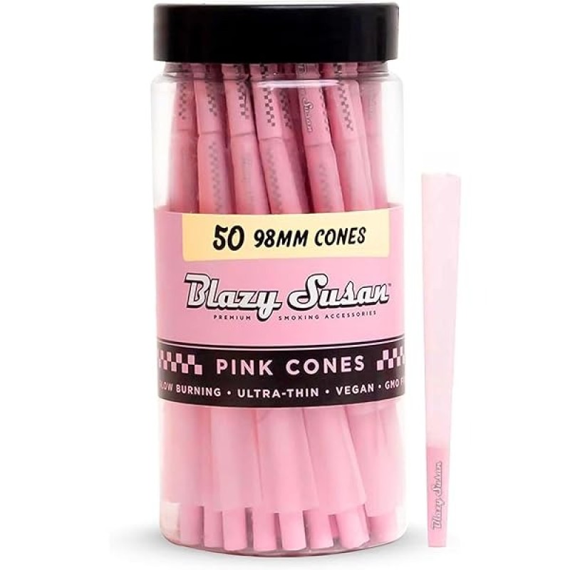 BLAZY SUSAN PINK CONES 98MM 50CT/JR BLAZY SUSAN PINK CONES 98MM 50CT/JR