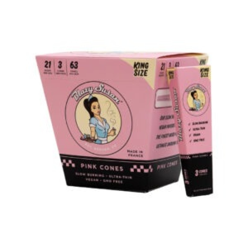 BLAZY SUSAN PREMIUM CONES SIZE KING, 21 PAKC OF 3 CONES BLAZY SUSAN PREMIUM CONES SIZE KING, 21 PAKC OF 3 CONES