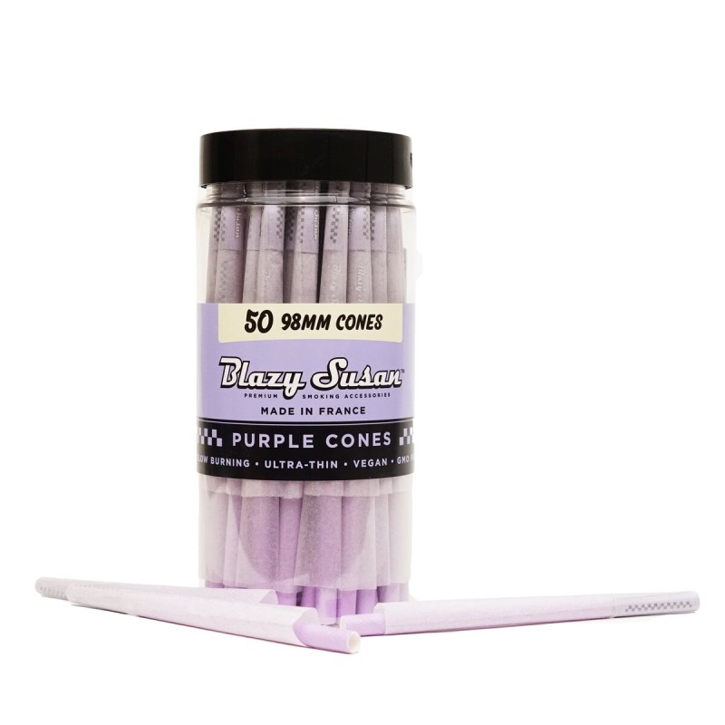 BLAZY SUSAN PURPLE CONES 98MM 50CT/JR BLAZY SUSAN PURPLE CONES 98MM 50CT/JR