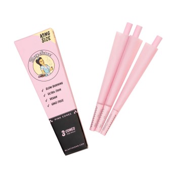 BLAZY SUSAN PINK CONES SIZE KING, 21 PAKC OF 3 CONES