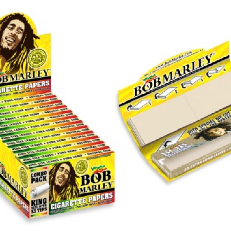 BOB MARLEY ROLLING PAPERS WITH TIPS 50PK BOB MARLEY ROLLING PAPERS WITH TIPS 50PK