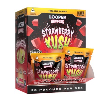 LOOPER GUMMIES 500MG 2/PK 25 POUCH/ BOX THCA LOOPER GUMMIES 500MG 2/PK 25 POUCH/ BOX THCA