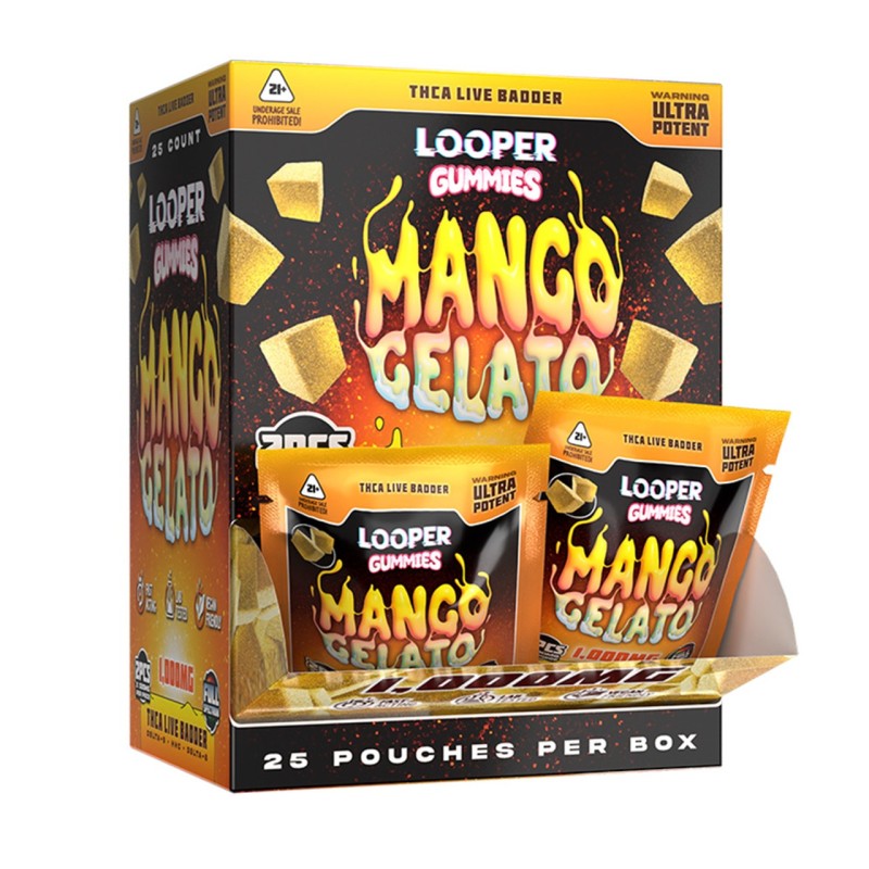 LOOPER GUMMIES 500MG 2/PK 25 POUCH/ BOX THCA