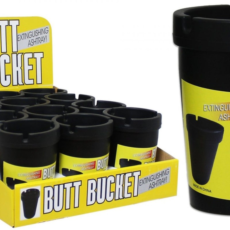 BUTT BUCKET ASHTRAY BLACK BUTT BUCKET ASHTRAY BLACK