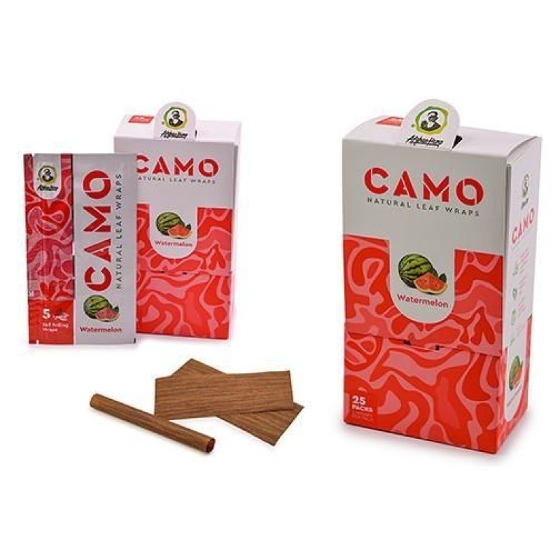 CAMO WRAPS 25/5PK WATERMELON CAMO WRAPS 25/5PK WATERMELON