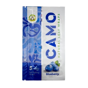 CAMO WRAPS 25CT/5PK BLUEBERRY