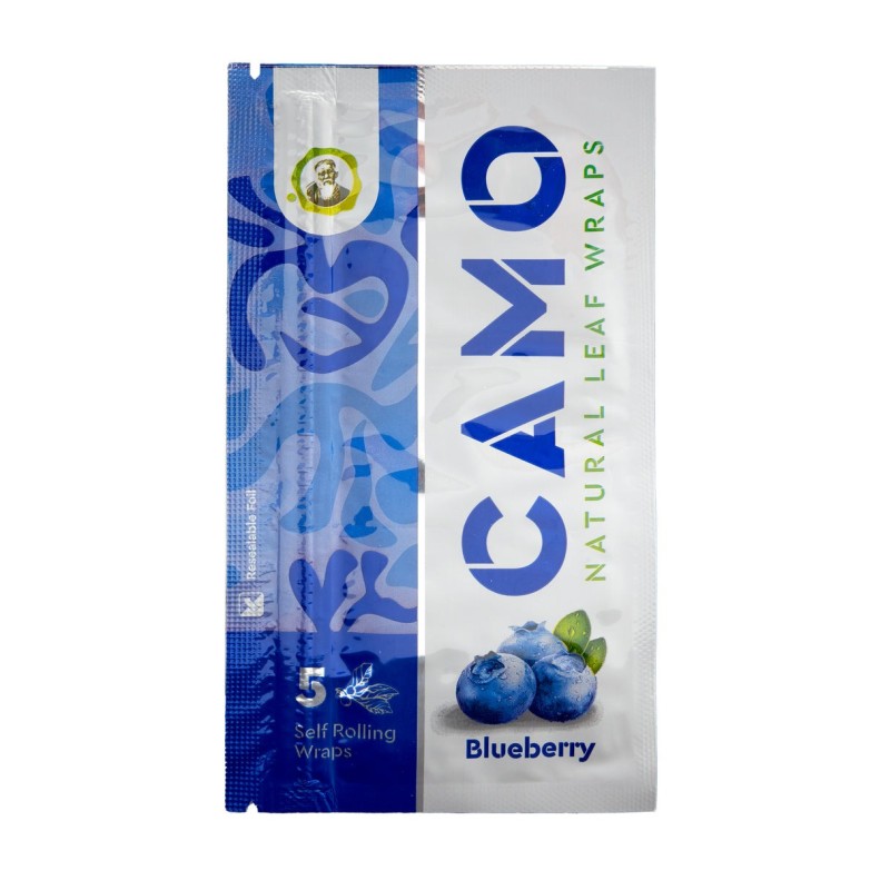 CAMO WRAPS 25CT/5PK BLUEBERRY