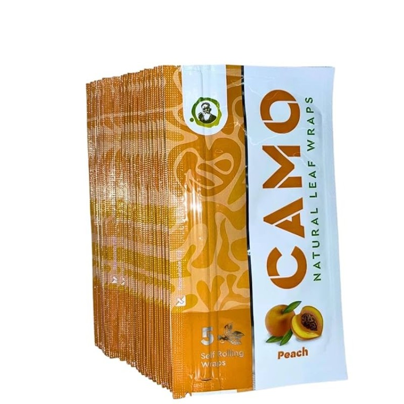 CAMO WRAPS 25CT/5PK PEACH CAMO WRAPS 25CT/5PK PEACH