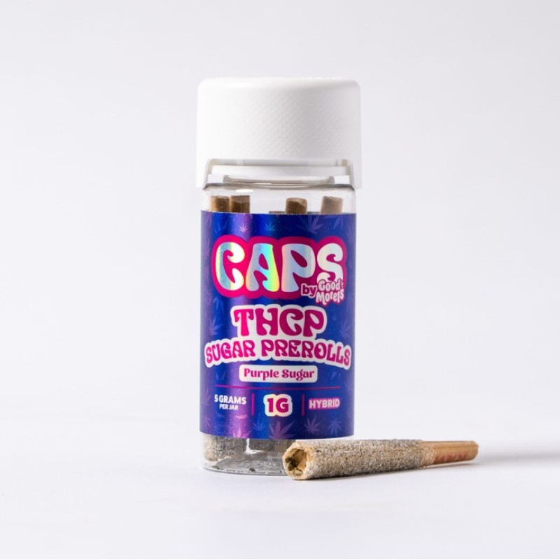 CAPS BY GOOD MORELS THCP 1GM PREROLLS 5PK INDICA SUGAR DREAM CAPS BY GOOD MORELS THCP 1GM PREROLLS 5PK INDICA SUGAR DREAM