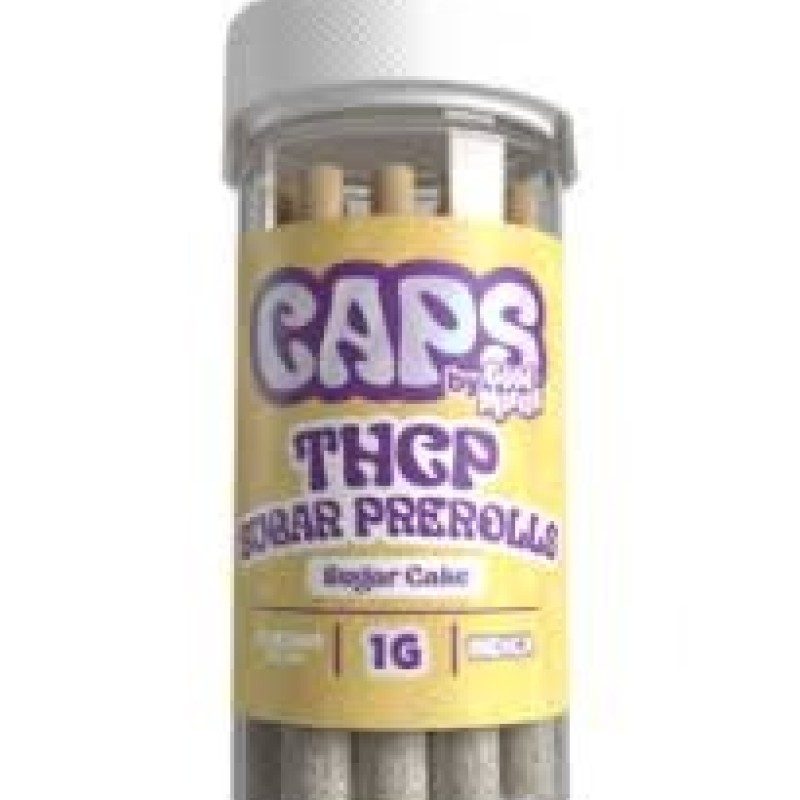 CAPS BY GOOD MORELS THCP 1GM PREROLLS 5PK INDICA SUGAR OG CAPS BY GOOD MORELS THCP 1GM PREROLLS 5PK INDICA SUGAR OG